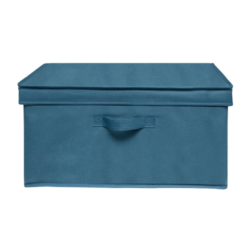 Короб д/хранения аквамарин цв.синий 50*40*25см Yik-02